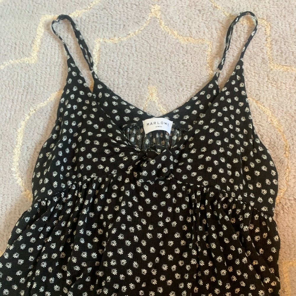 floral tie tank